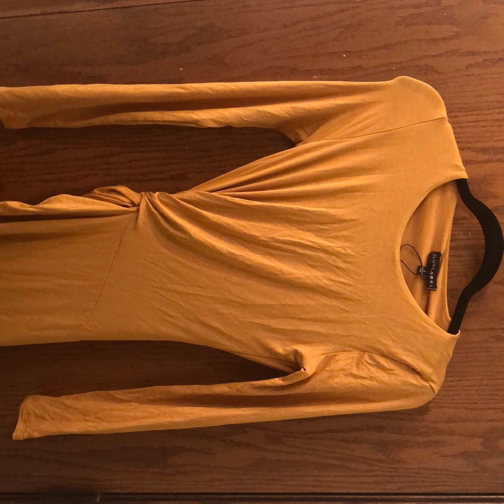 Jluxlabel Mustard Midi Dress